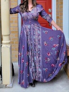 Jaase Purple Maxi Dress Small